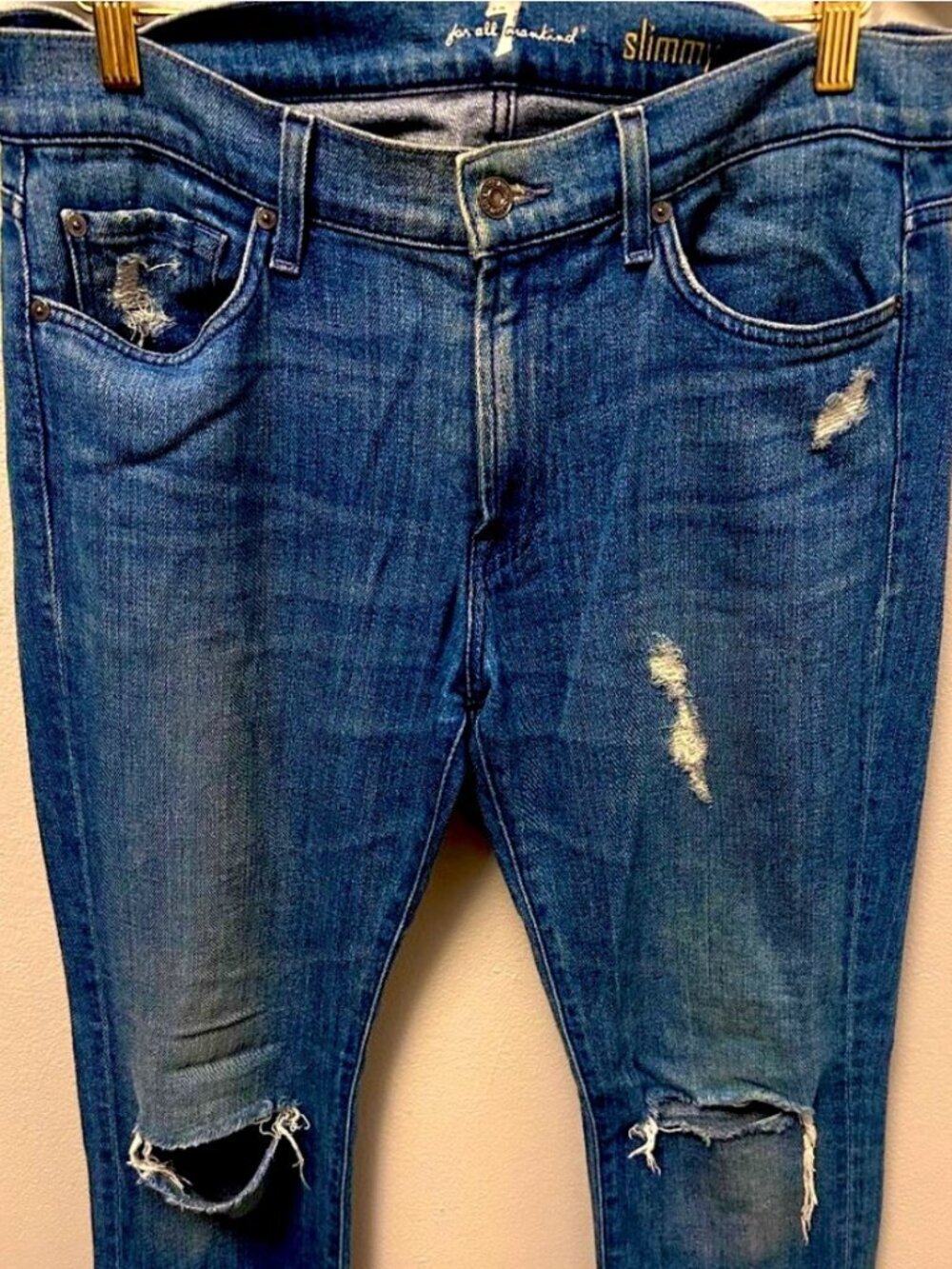 Seven For All Mankind Slimmy Denim Size 33 Men's Jeans - Picture 2 of 9